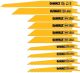 DEWALT Reciprocating Saw Blades Bi-Metal Set with Case 10pc