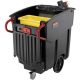 Rubbermaid 120 Gallon Mega Brute Mobile Waste Collector, 1-Pack, Black
