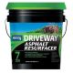 Driveway Asphalt Resurfacer Flat Finish, Black Brown, Water Base 5 Gallon