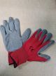 Nitrile Palm Work Gloves Red with Gray Coating