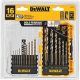 Dewalt Pilot Point Drill Bit Set 16pc