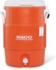 Igloo 5 Gallon Orange Cooler w/Seat Lid