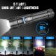 DanByte Flashlights Rechargeable Tactical, Super Bright LED Flashlight with Powe