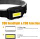 LED Headlamp for Adults & Kids 1.1oz/31g COB Flood Light Ultra Bright 3 Modes