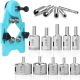 Lemfema Diamond Hole Saw Kit 16pc w/Adjustable Hole Saw Guide Jig for Tile etc