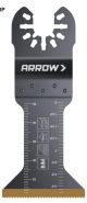 Arrow Titanium  Coated Plunge Cut Oscillating Tool Saw Blade 1 1/4