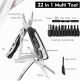 DEKELIY 22-In-1 Multi Tool Pliers w/Safety Lock, Knife, Scissors & Nylon Sheath