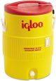 Igloo 4101 Industrial 10-Gallon Water Cooler, Yellow/Red Plastic