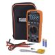 Klein Digital Multimeter, TRMS Auto-Ranging, 1000V, Temp, Low Impedance