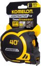 Komelon Contractor TS Tape Measure, Yellow, 40'