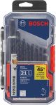 Bosch 21pc Black Oxide Metal Drill Bits