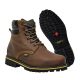 Wolf Safety Brown Laced Leather Boots