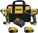 Dewalt 20V Max XR Brushless Hammer Drill/Driver & Impact Driver Combo Kit 4Ah