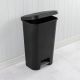 Sterilite 11.9 Gal. StepOn Waste Basket Black