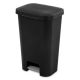 Sterilite 11.9 Gal. Black StepOn Wastebasket