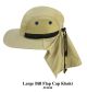 Large Bill Flap Cap Khaki