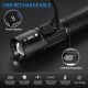 TrixHub  Rechargeable Flashlights High Lumens, 950,000LM 5 Modes Zoomable LCD Di