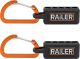 Railer 5-Hole Micro Bitrail Black & Orange w/Carabiner 2pk