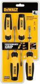 Dewalt Performance Grip Screwdriver Set 4Pc