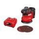 SKIL PWR CORE 20V Brushless Random Orbital Sander Kit Including 2.0Ah Battery an
