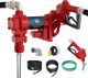 Handor 12V 25 GPM Fuel Transfer Pump w/Discharge Hose & Manual Nozzle for Oil et