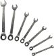Eclipse 7pc Metric  Fixed Head Combination Ratchet Wrench Set (8-19mm)