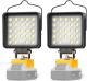 LANKA LED WorkLight for Dewalt 20vMax Battery 96W 10000LM w/USB &Type C Port 2pc