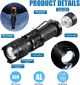 Fumete LED Flashlight Mini 3 Mode Tactical Small Water Resistant Adjustable Focu