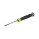 Klein Multi-Bit Electronics Screwdriver, 4-in-1, Phillips, Slotted Bits