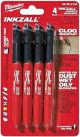 Milwaukee 4pk Black Fine Point Marker