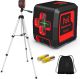 Motovera 100' Green Cross Line Self Rotary Leveling Laser Level with Tripod
