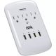 Do it Best 3-Outlet/4-USB 1200J White Plug-In Surge Protector