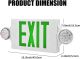 AKT Emergency/ Green Exit Light Combo