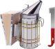 POLLIBEE Bee Smoker Stainless Steel Smoker Kit with Heat Shield