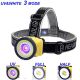 LED Headlamp 395nm UV Black Light COB White Color 2 in 1 Lightweight (3AAA)