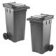 Bin - 96 Gallon with Wheels - Granite Grey - Roto