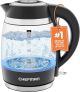 Chefman Electric Glass Kettle 1.8L w/Auto Shut-Off & Boil-Dry Protection