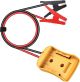 2.2' 8AWG Flexible Silicone Cable Adapter w/Alligator Clips Comp w/Dewalt 18/20V