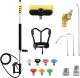 RAYNEL 24' Telescoping Pressure Washer Extension Wand w/Brush Head, 7 Tips etc