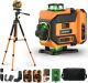 16 Line Green Cross Line Laser Laser Level w/Tripod 4 x 360° Self-Leveling